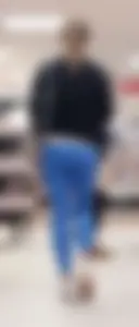 Amazing tight little ass in blue leggings!