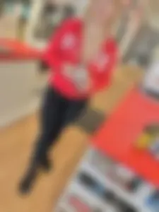 Big tit Blondie at gnc (oc)