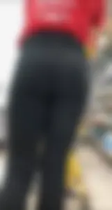 Teen at Work in her Leggings