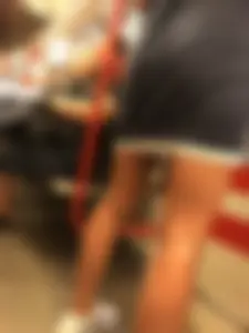 Milf with Skinny Legs in a Dress Subway Candid