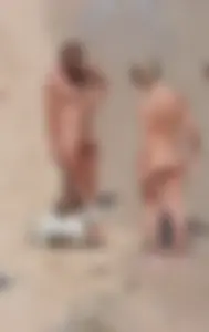 Nude beach and topless girls