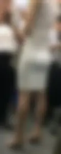 Girl with Nice Round Booty in a Dress Public Transport Creepshot