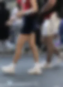 Carnival girls wearing pantyhose, spandex shorts, stockings, skirts and other outfits