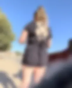 Pawg cheeks hanging out in black romper