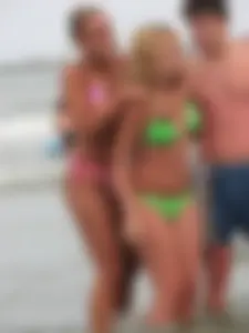 Candid beach and bikini babes