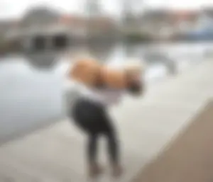 Skinny non-candid girl in leggings in who likes to show off her booty