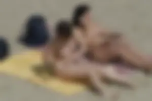 Sexy mature girls on Vilanova topless beach