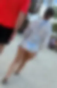 Cute butt blue bikini