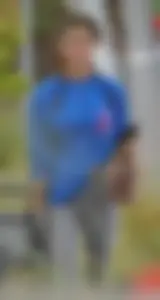 Hot college girl getting food in grey leggings