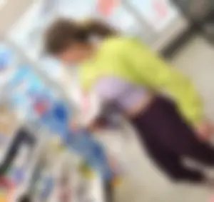 Colorful fitness milf