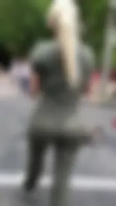 Sexy Jiggle blonde in pants (NOT OC)