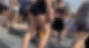 Tight booty in tiny shorts OC