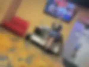 Page waitress in short shorts