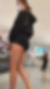 Teen butt in nike pro spandex shorts