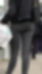 Petite ass in line