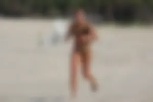 Lifeguard tournament girls on the beach