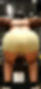 (Gym squat) is she wearing panties?