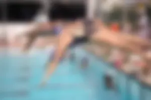 Group of teen and early 20's swimmers