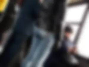 Nice Booty in Tight Jeans Bus Candid