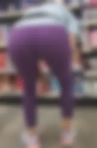 Latina BBL In Purple Leggings