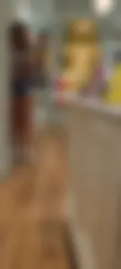 Tan teen in Jean short shorts