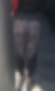 Hottie with a nice ass walking in patterned leggings