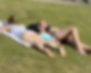More grass girls in bikinis