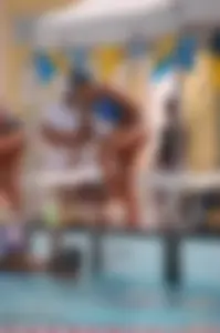 Group of teen and early 20's swimmers