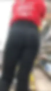 Teen at Work in her Leggings