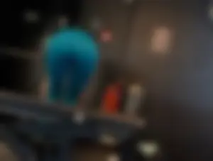 Gym Girl Bending Over in Blue Leggings (OC and GIFS)