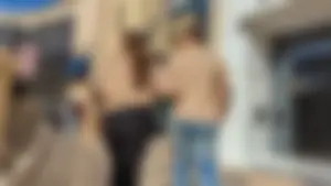 Latina with a booty VTL walking in front of me