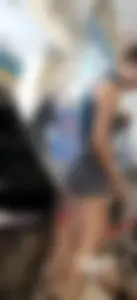 Milf in biker shorts