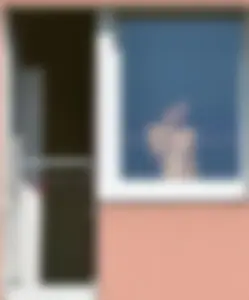 Peeping Tom pics of a topless girl in her house with nice tits