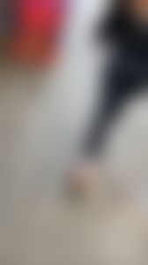 HOT Redhead PAWG black leggings