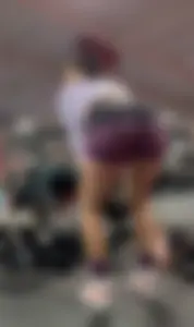 Nutbuster! Latina With Plump Ass In Gym Shorts  Not OC