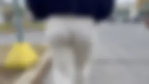 Jiggly Booty In Grey Sweats Walking Around