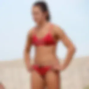 Lifeguard tournament girls on the beach