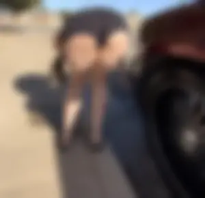 Pawg cheeks hanging out in black romper