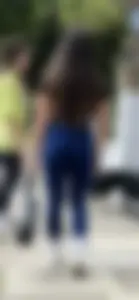 Perfect shape ass on fine gym chick