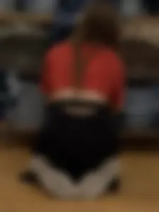 Redhead squatting and working part 12
