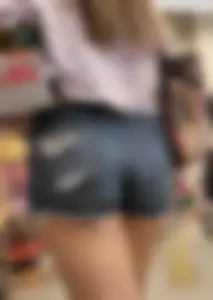 Milf s in jean shorts