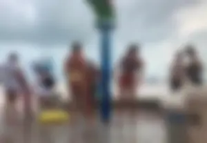 Beach shower hotties