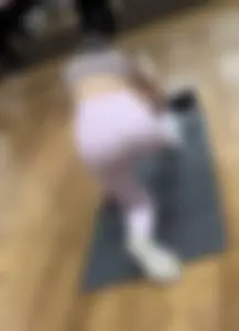 SKINNY GIRL in PINK SEE THROUGH Leggings, ALL ANGLES