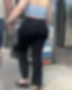 Thick Portuguese Baddie with a BBL in spandex flares