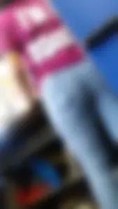 Cute Ass in Tight Blue Jeans Supermarket Creepshot