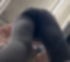 Skinny And Tight College Girl In Blue Leggings Bends Over For Me (Upshots)