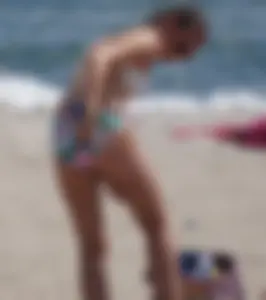 2 cute beach girls in bikinis