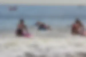 Lifeguard tournament girls on the beach