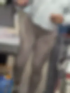 Nerdy ebony in lavender leggings