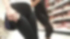 Hot Little Ass in Black Tights at the Supermarket Creepshots Gallery